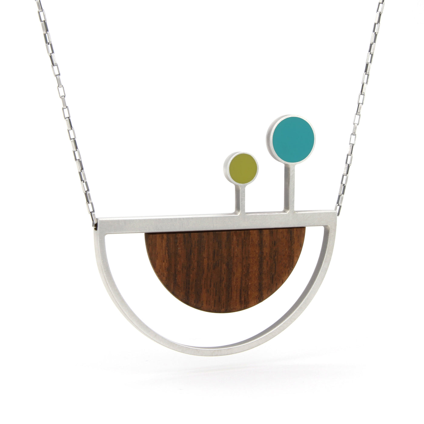 Crescent Necklace with Stems