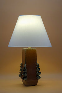 Turquoise Florals Table Lamp