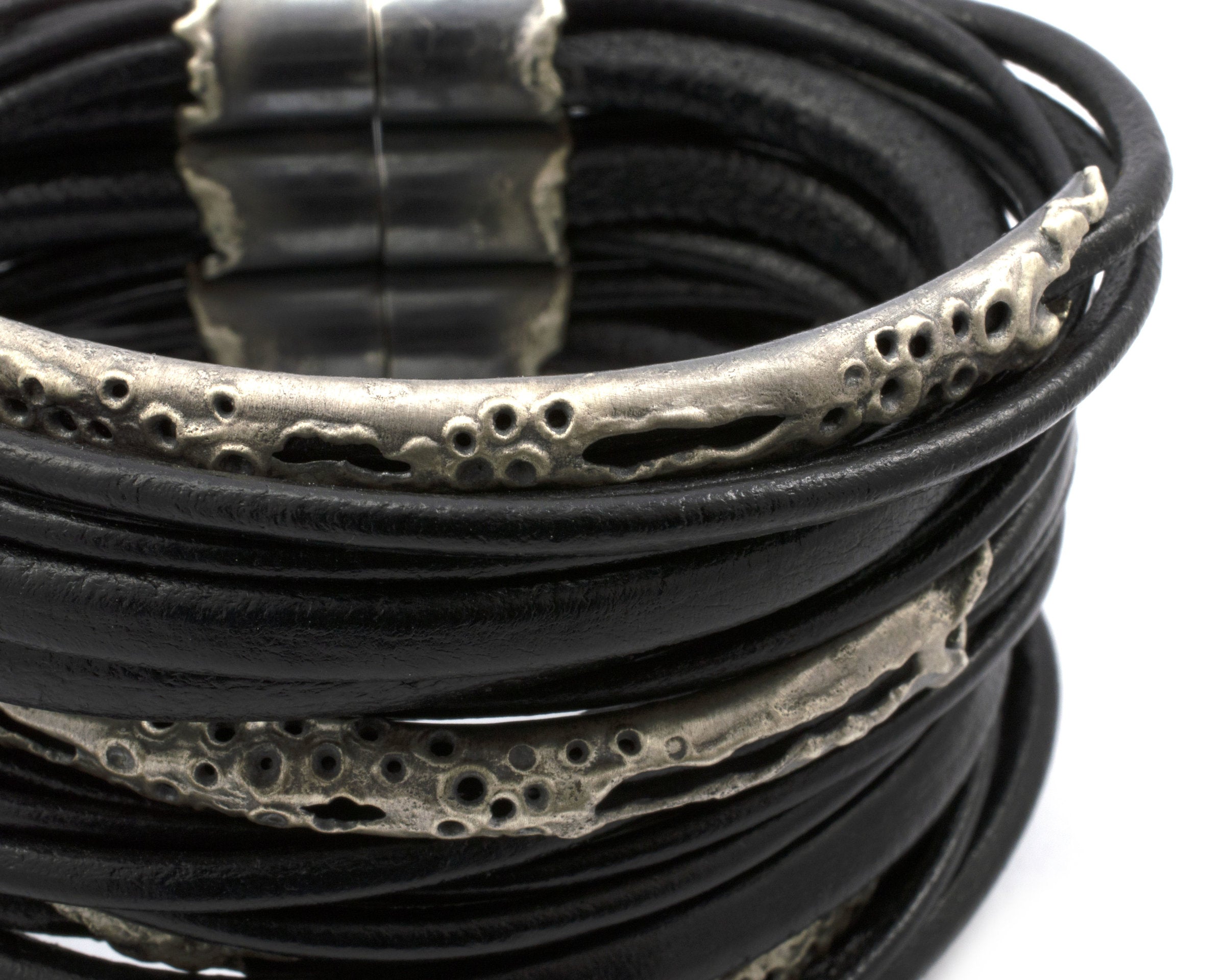 Fallen Treasures Leather Cuff