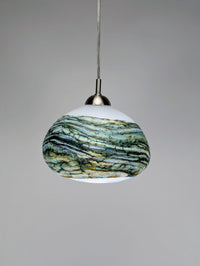 Alabaster Pendant Light in Green