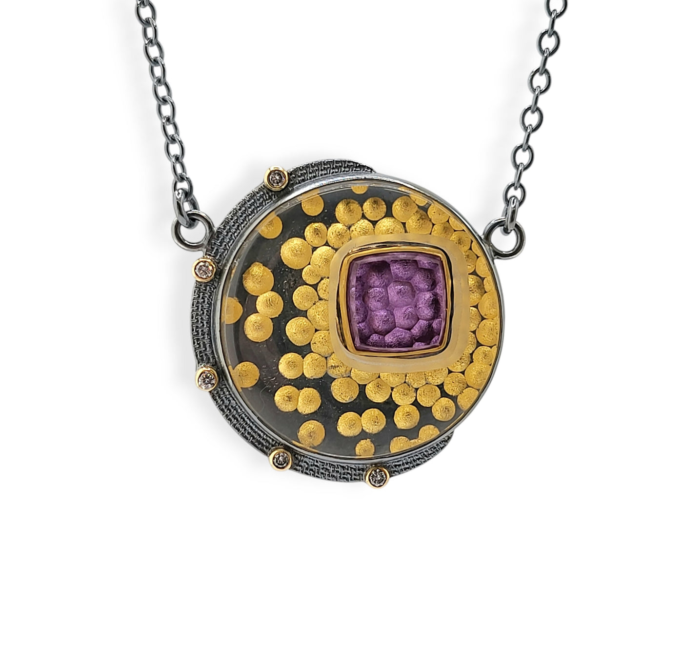 Purple Burst Necklace