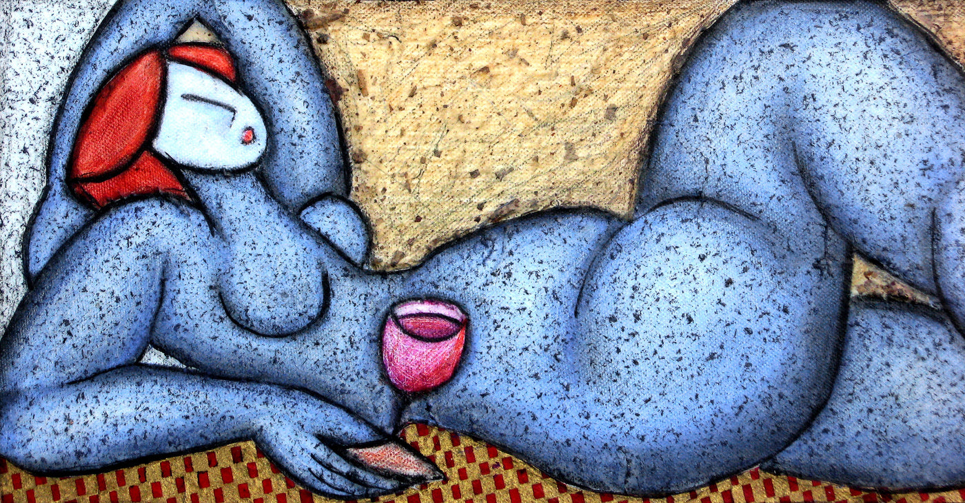 Blue Nude with Goblet