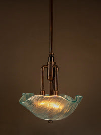 Aqua Marine Bowl Pendant