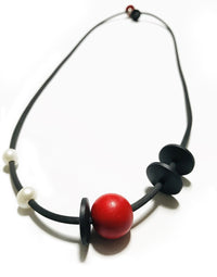 Red Dot Necklace II