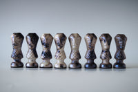 Handmade Raku Chess Set IV