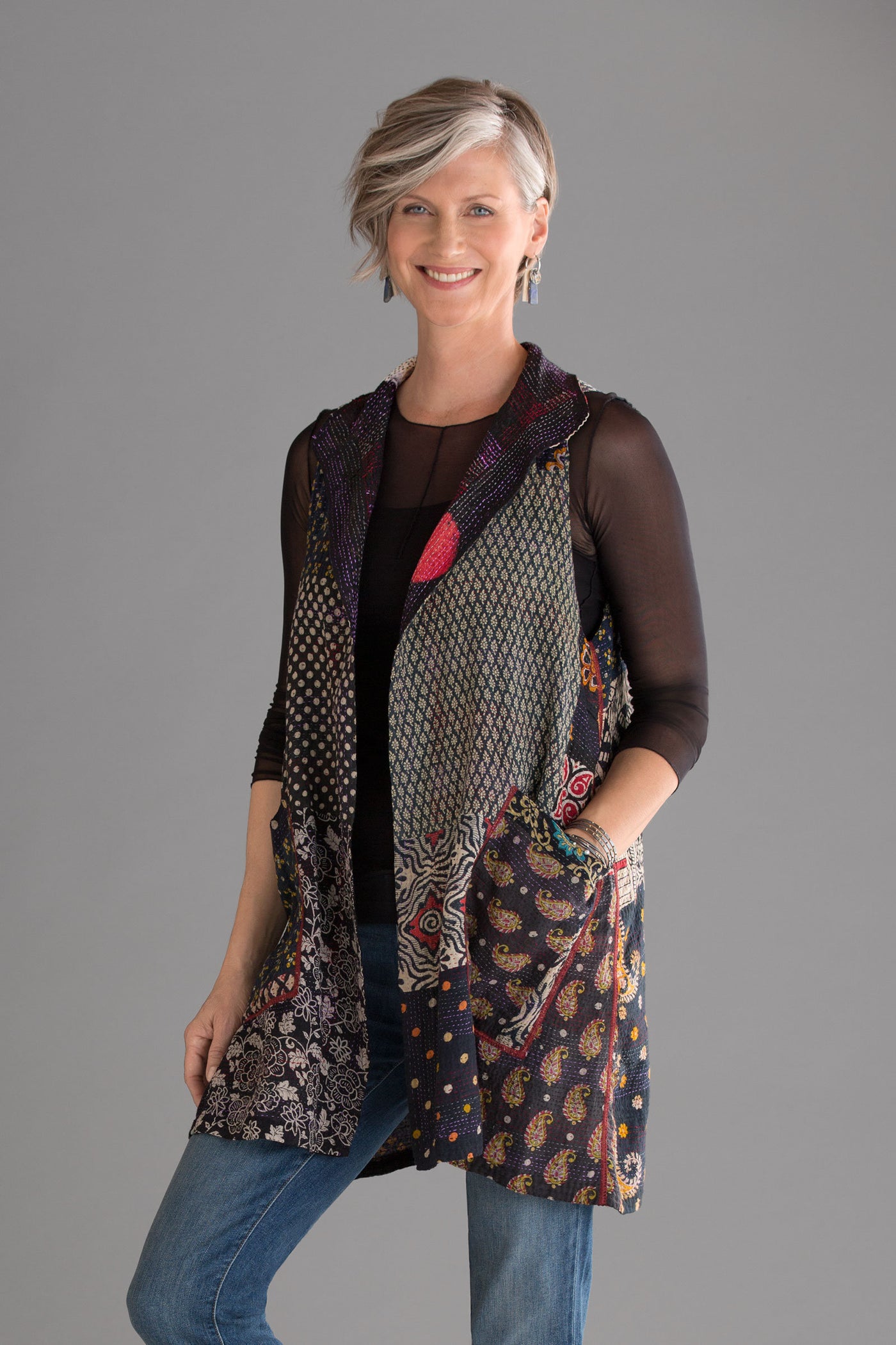 black, side 2, front