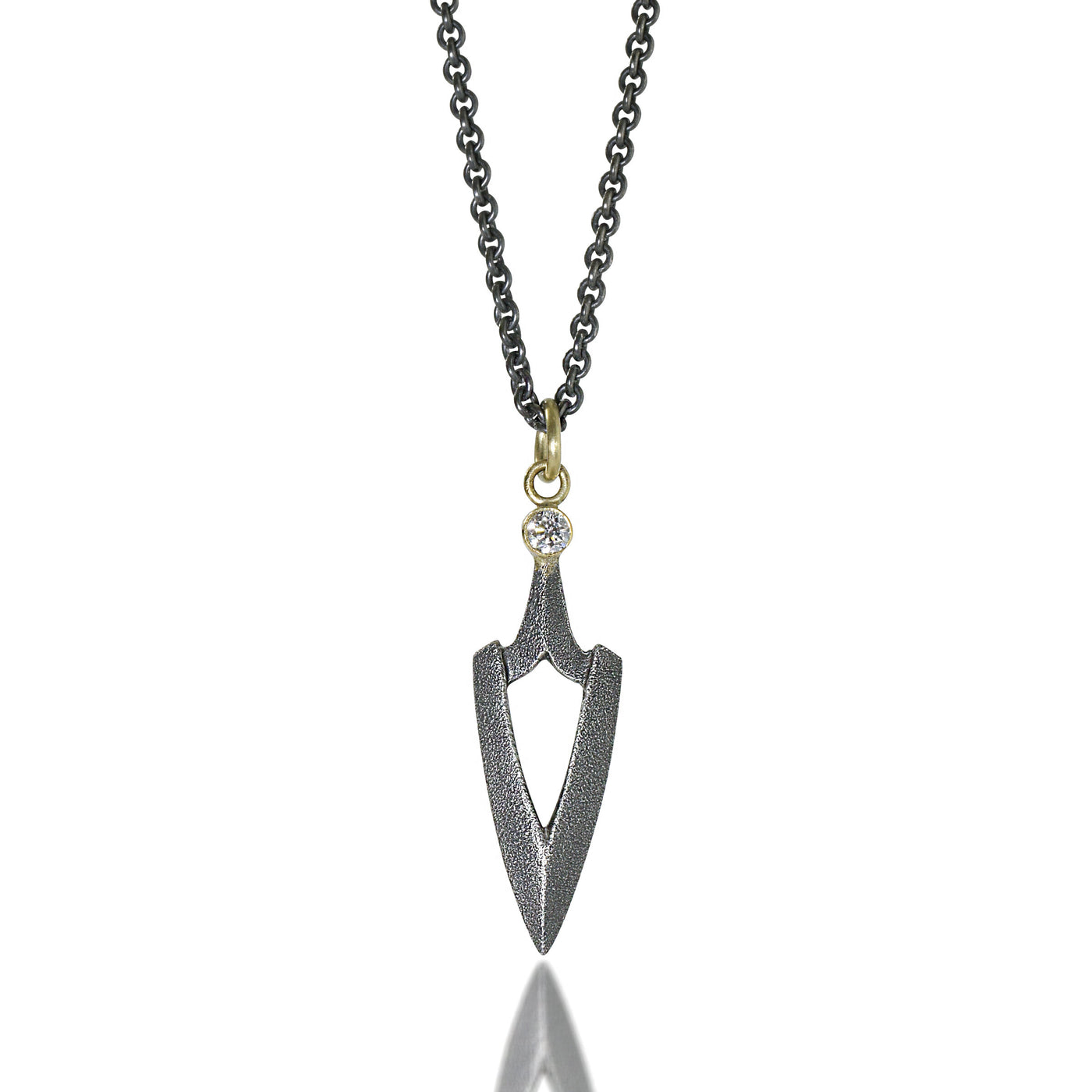 Oxidized Silver & 18k Gold