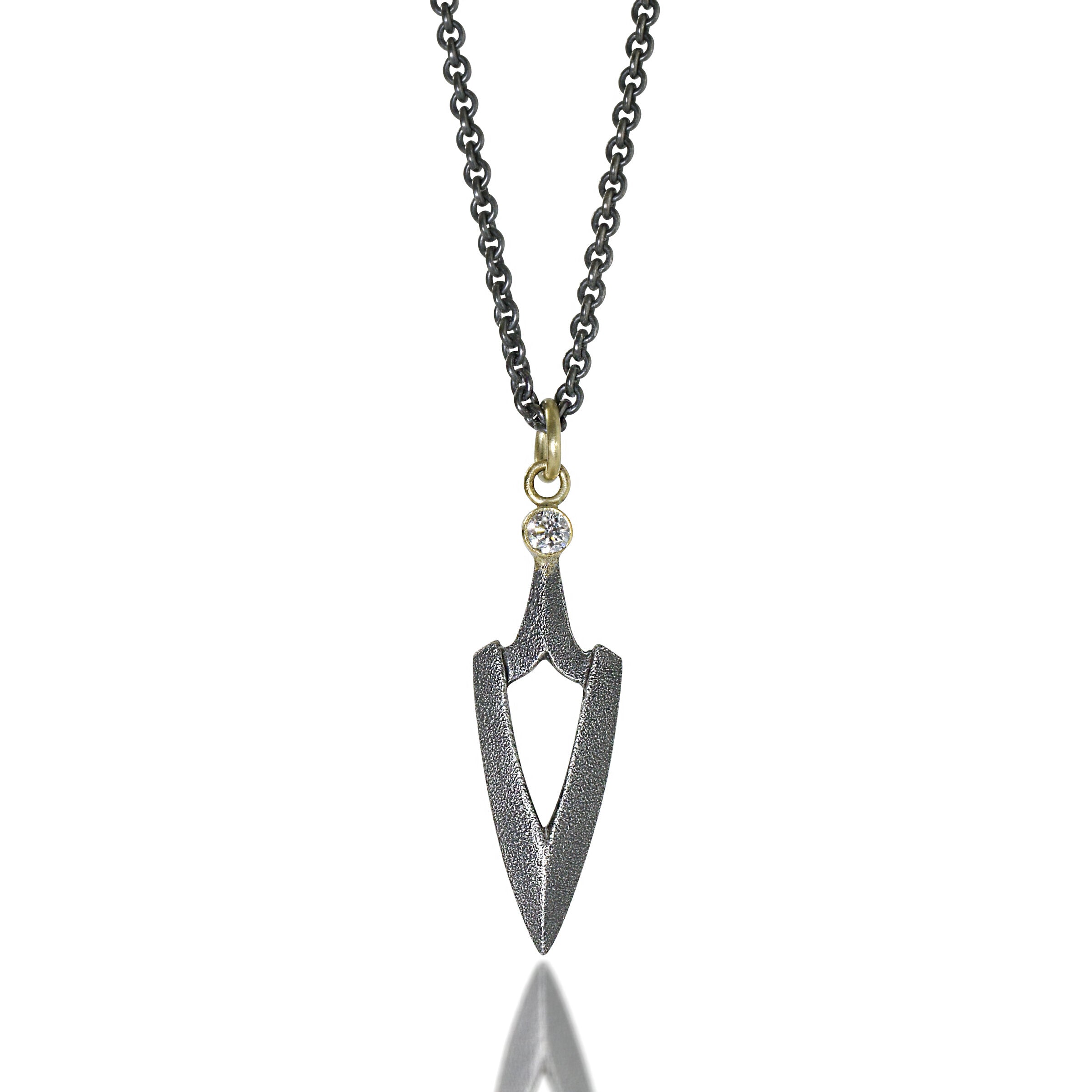 Oxidized Silver & 18k Gold