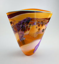 Color Field Vase in Orange Dream