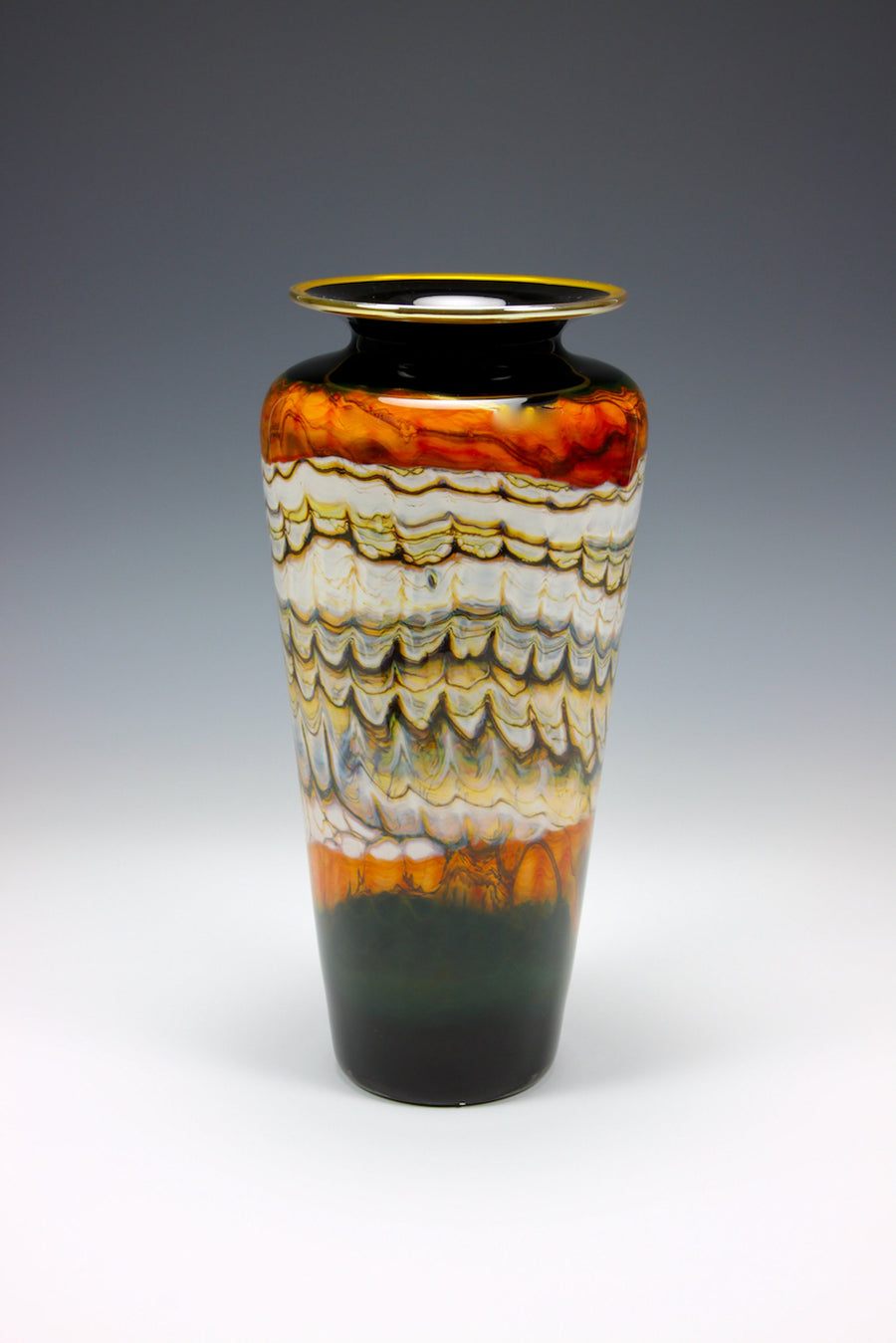 Black Opal Traditional Vase