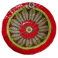 Daisy Bowl in Red