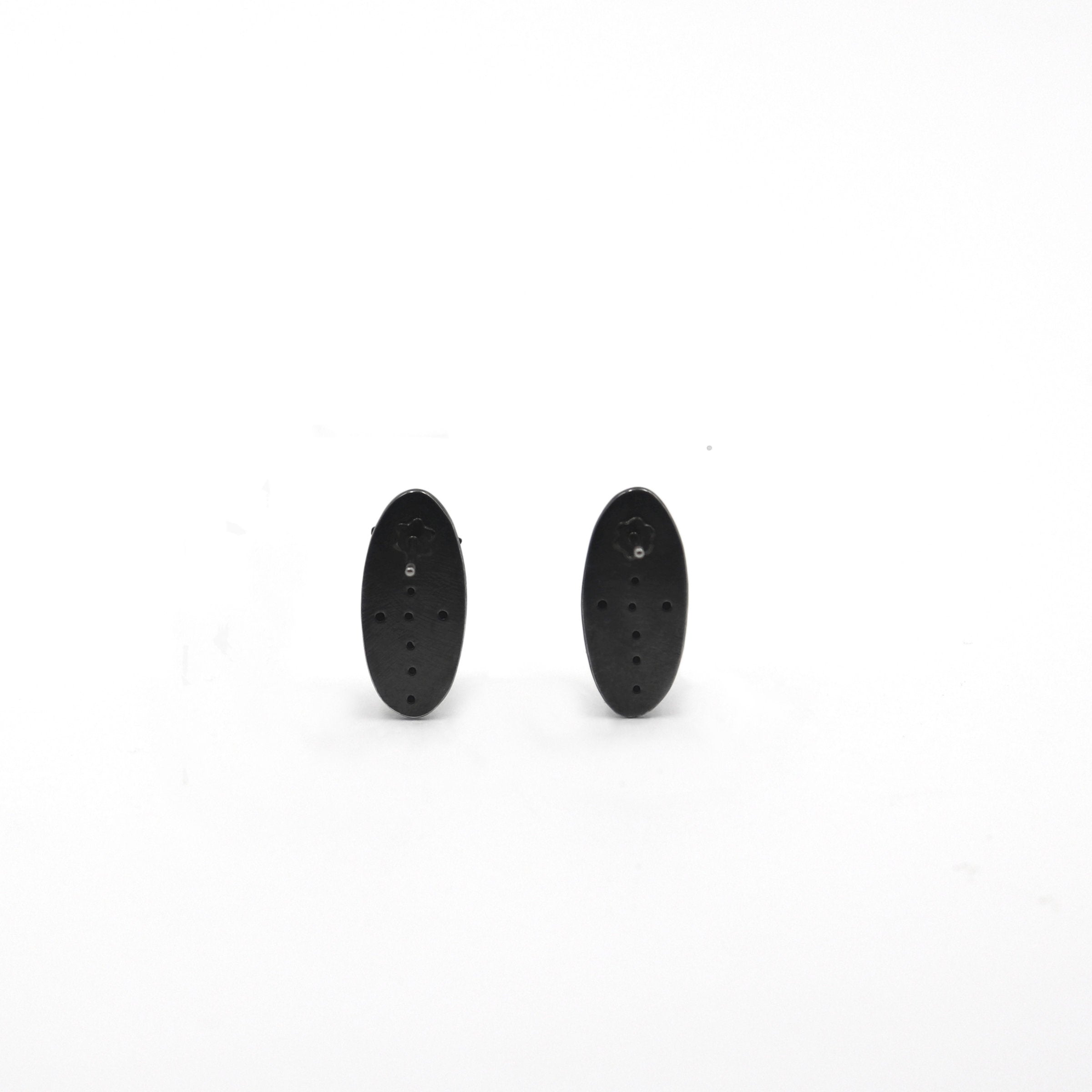 Wee Bud Elliptical Cluster Earrings