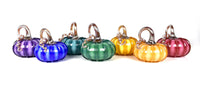 left to right: Purple, Blue, Teal, Green, Gold, Peach, Pink