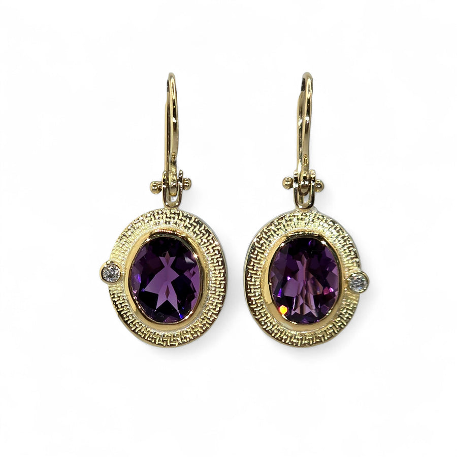 Amethyst Relic Earrings