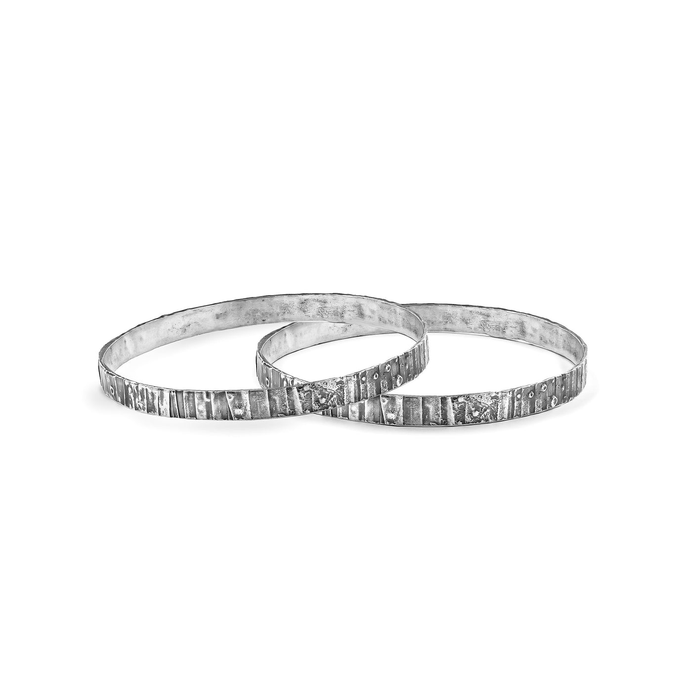 showing two narrow bracelets