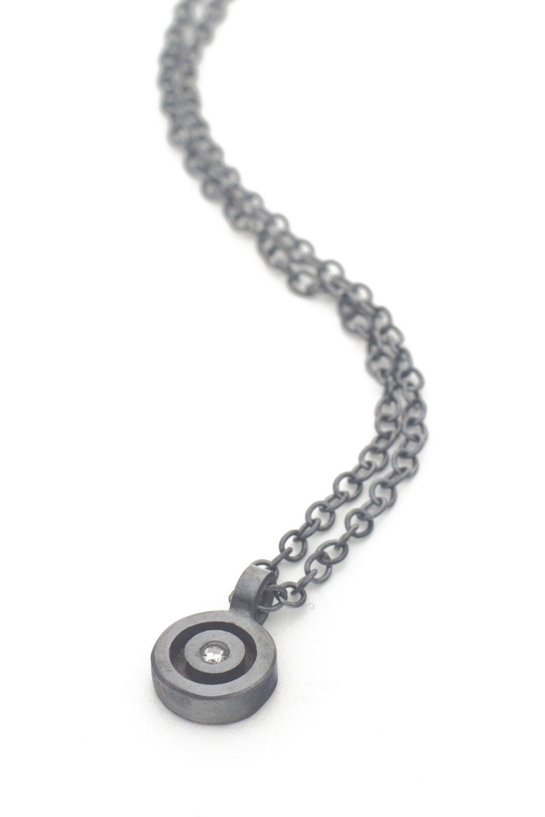 Silver and Diamond Necklace