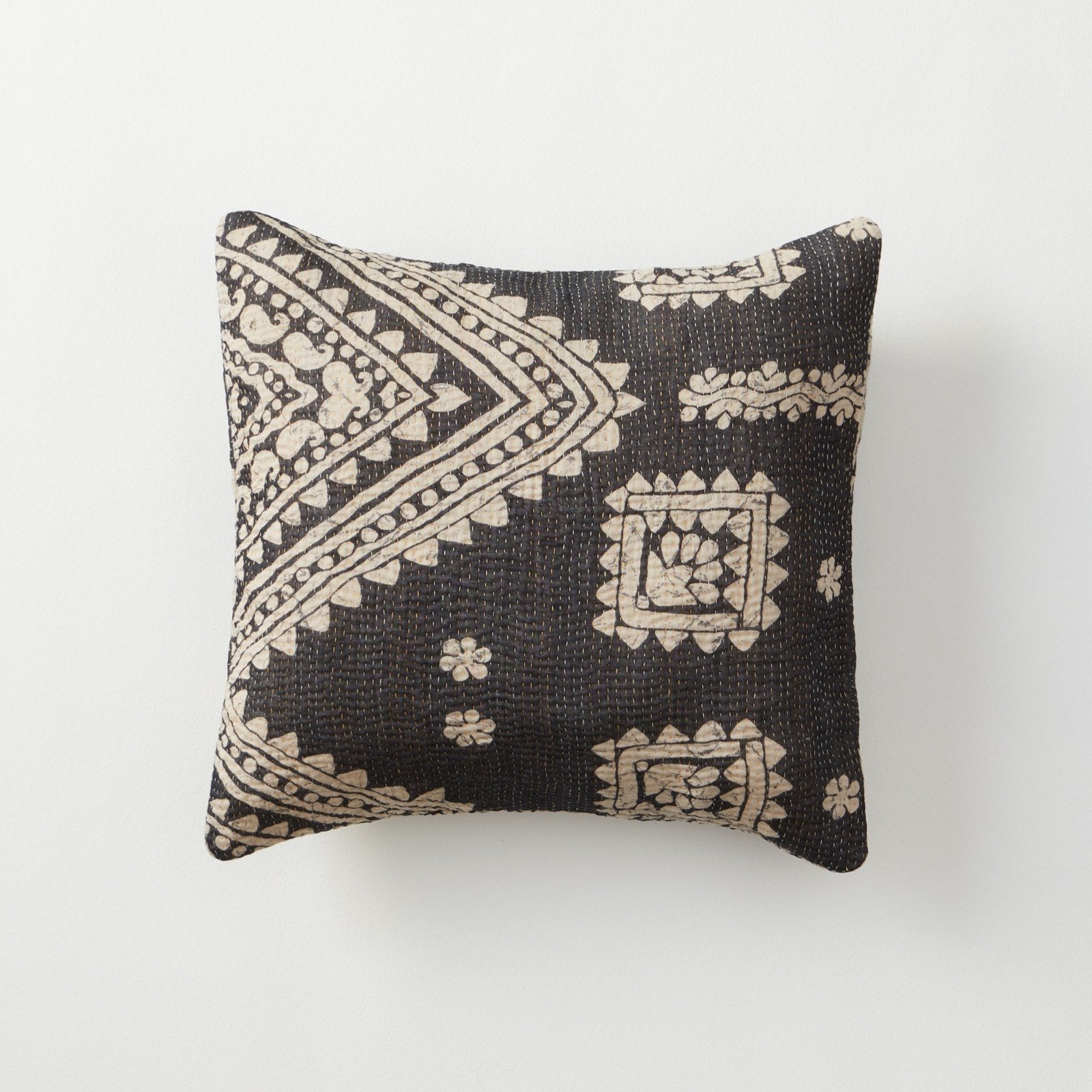 Vintage Printed Cotton kantha Pillow