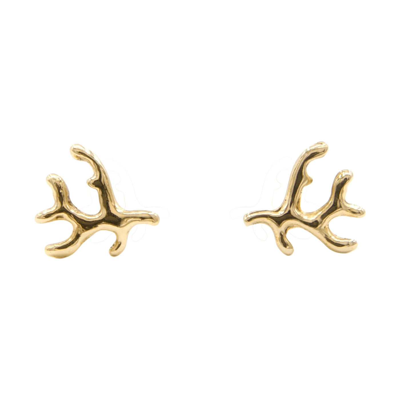 Coral Branch Stud Earrings