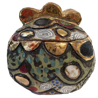 Rustic Gold Swirl Ceramic Box