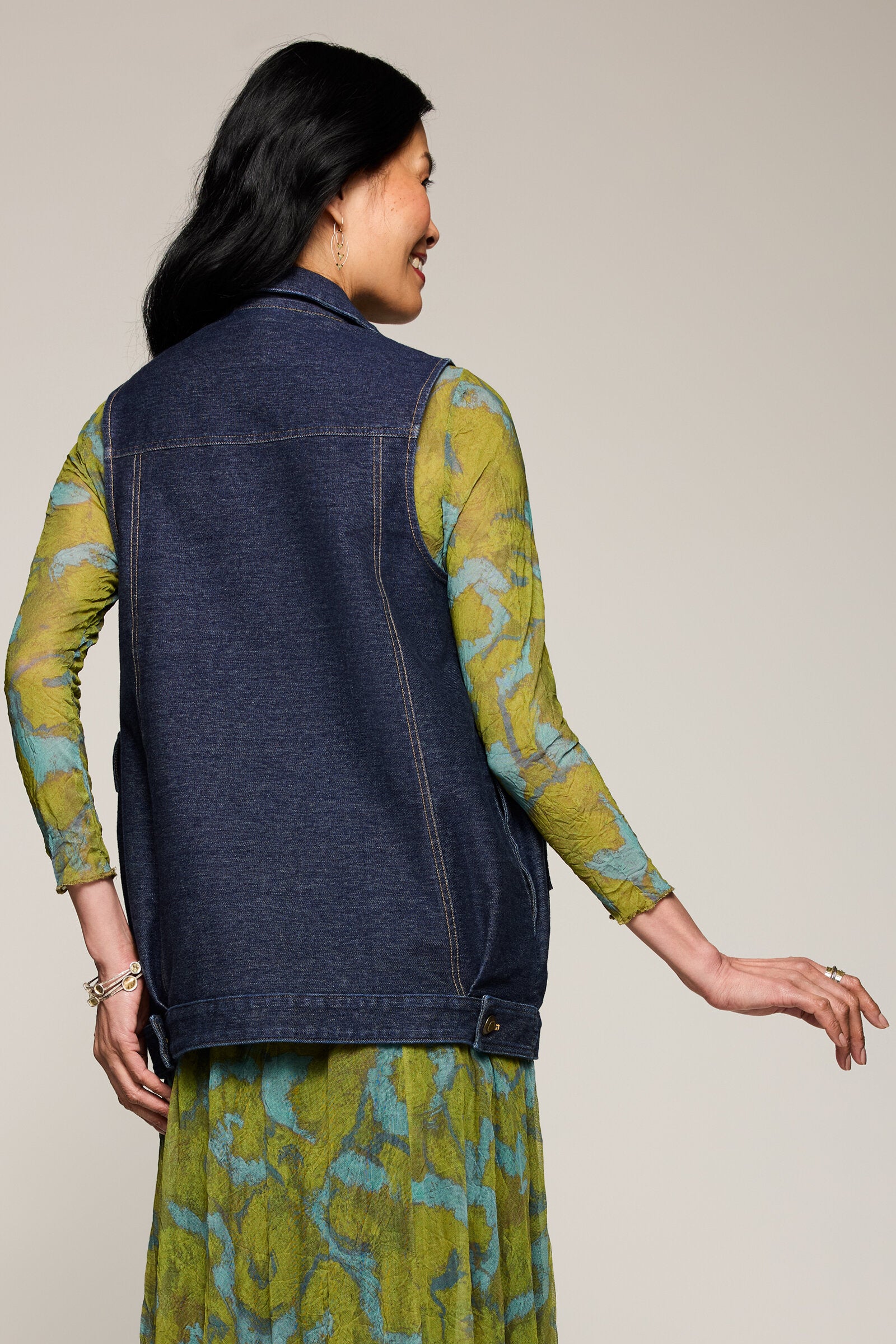 Dream Knit Denim Cara Vest