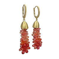 Ruby Briolette Cascade Earrings