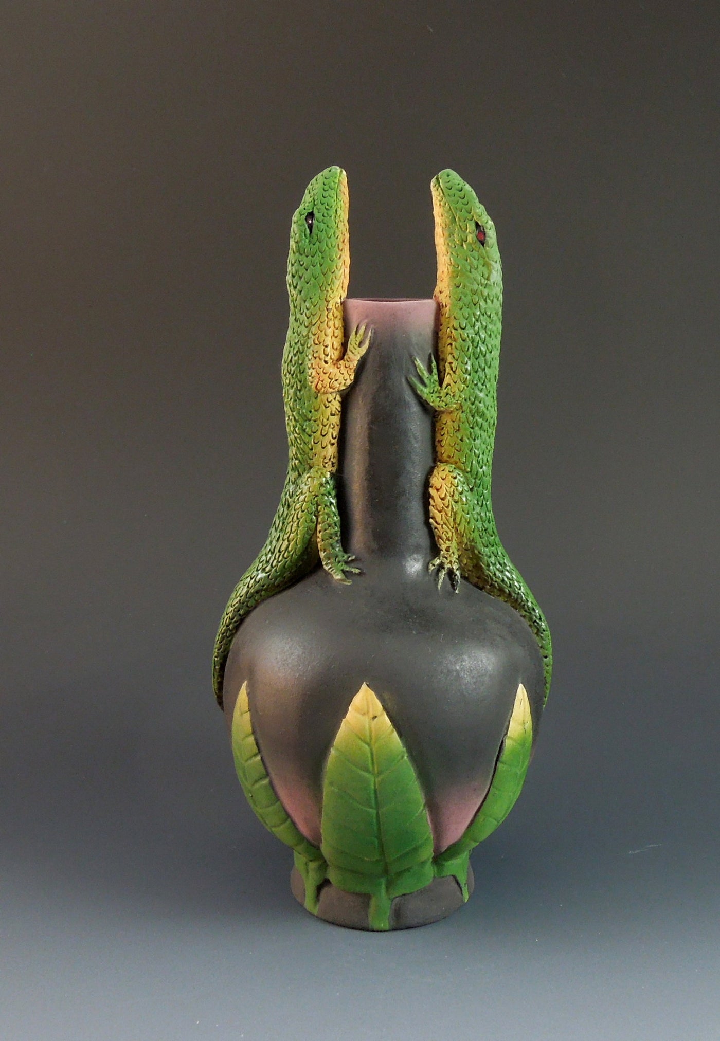 Two Conversing Lizards