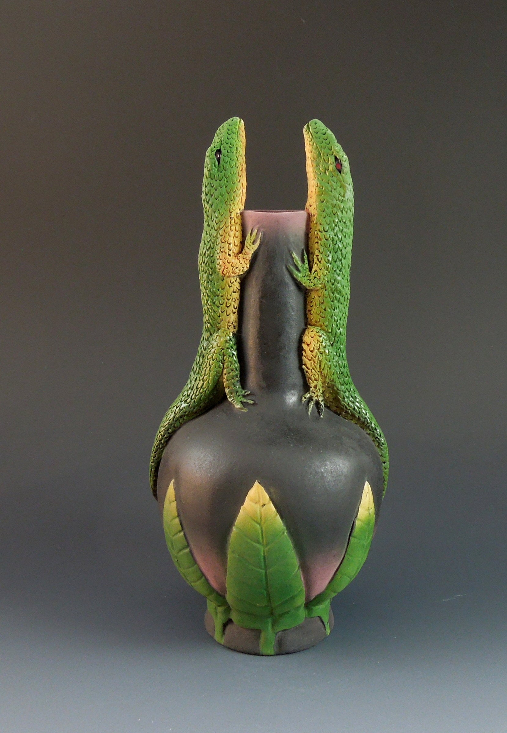 Two Conversing Lizards