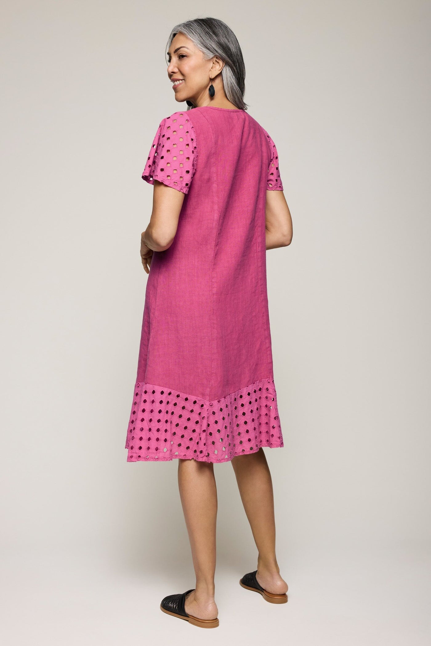 Eyelet Flair Dress