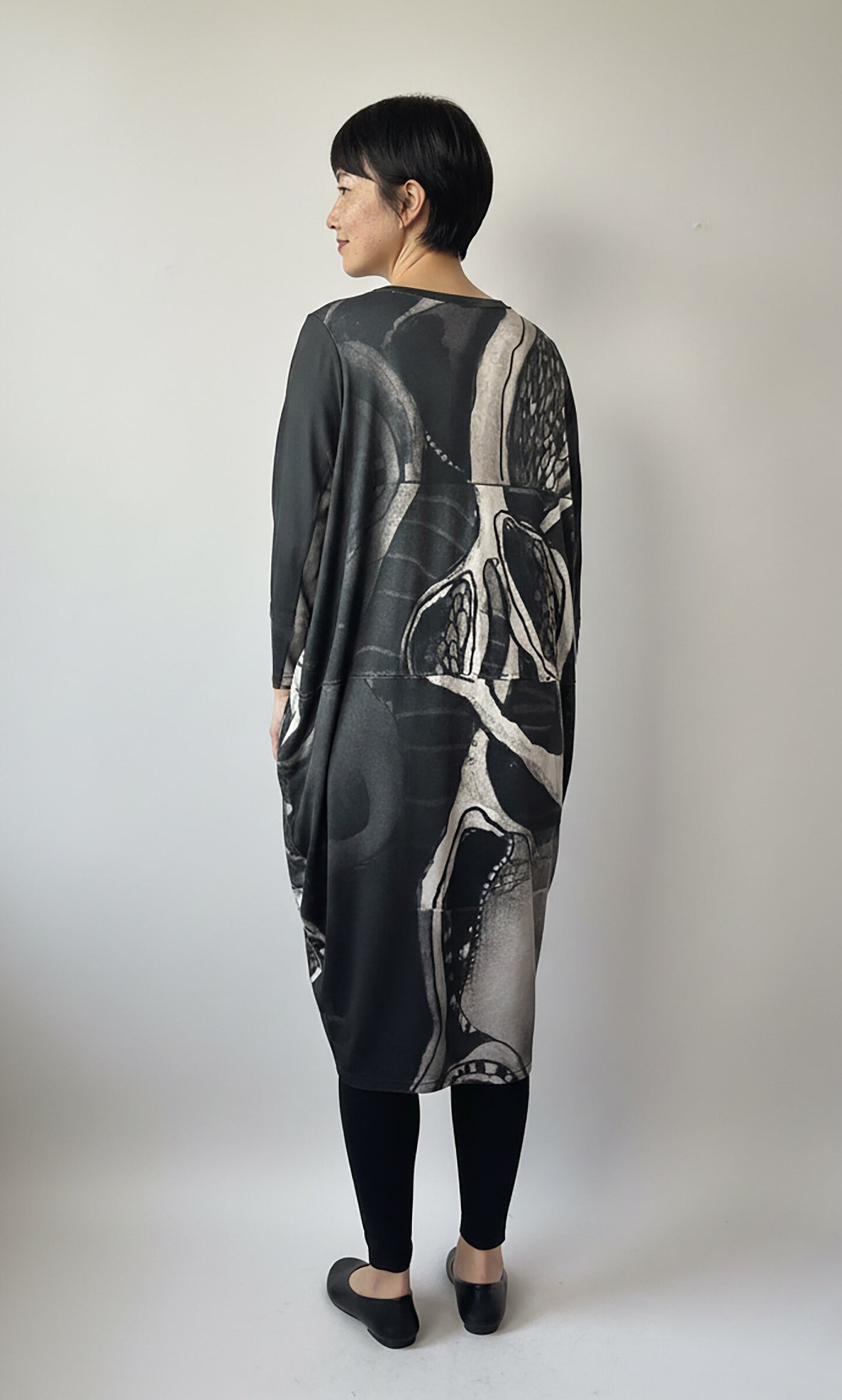 Black and White Tunic Dress