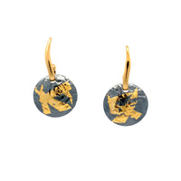 Gold Wavy Keum-boo Post Earrings