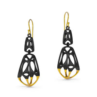 Gold Double Cellular Earrings