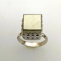Pyrite Crown Ring