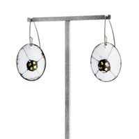 Interstellar Oval Dangle Earrings