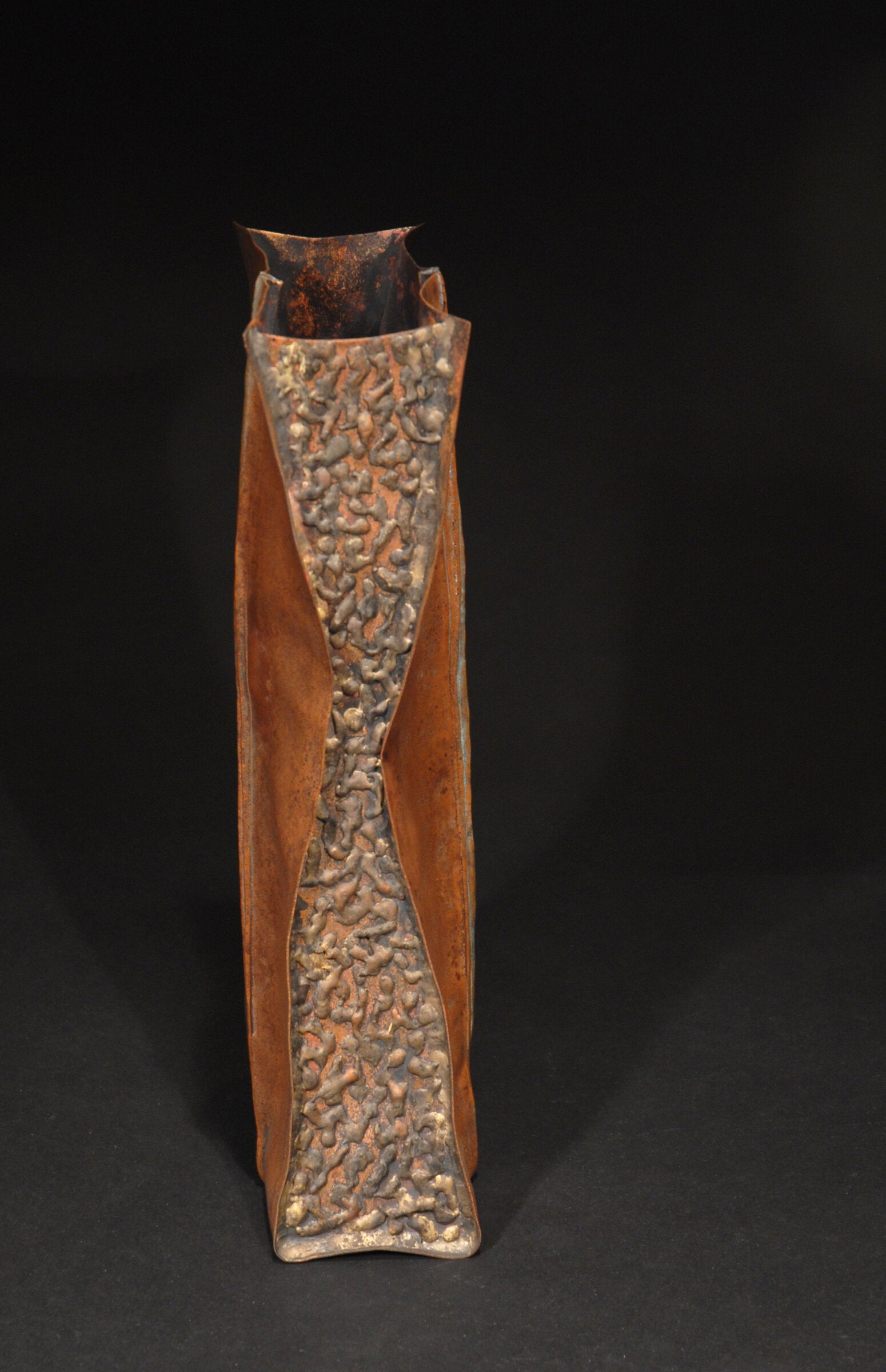 Plunkett Fold Copper Vase