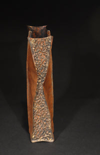Plunkett Fold Copper Vase