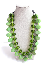 Green Double Strand Necklace