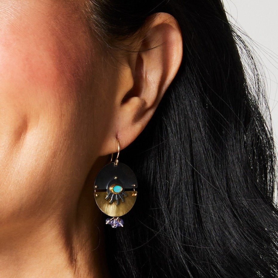 Split Disk Earrings