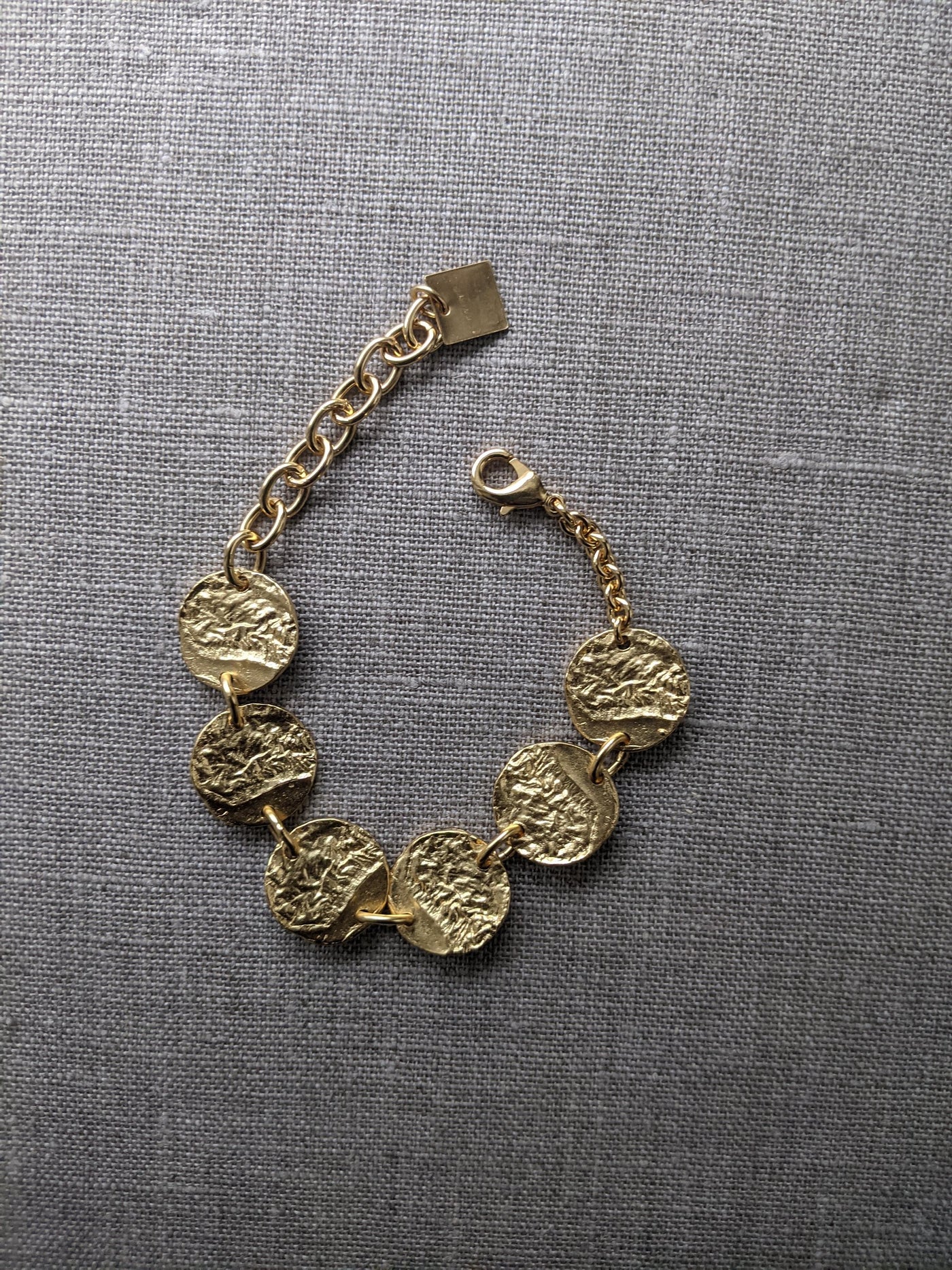 100 Circles Reticulated Link Bracelet