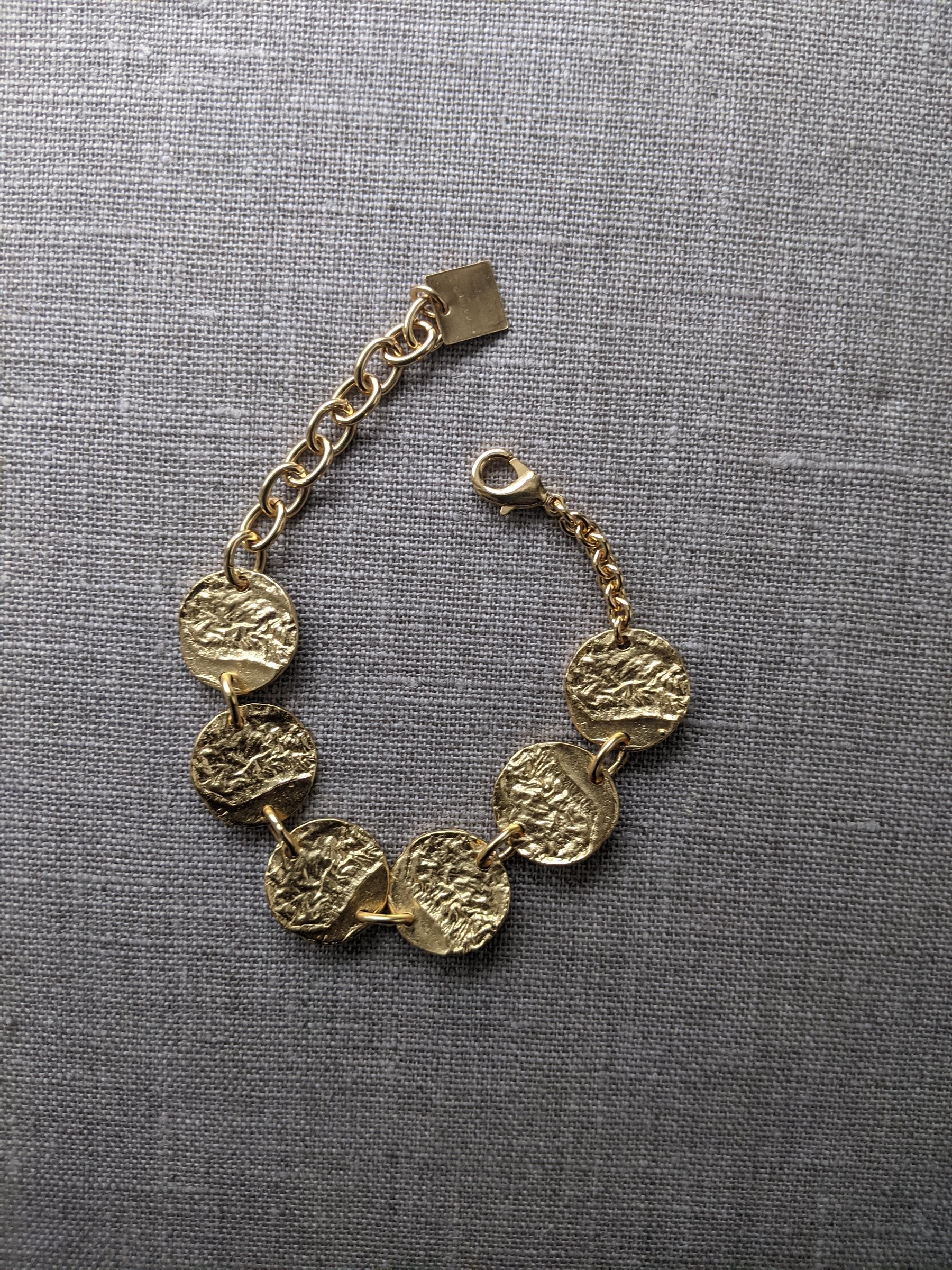 100 Circles Reticulated Link Bracelet