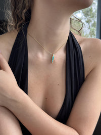 Inspiration Mine Gem Silica & Diamond Pendant