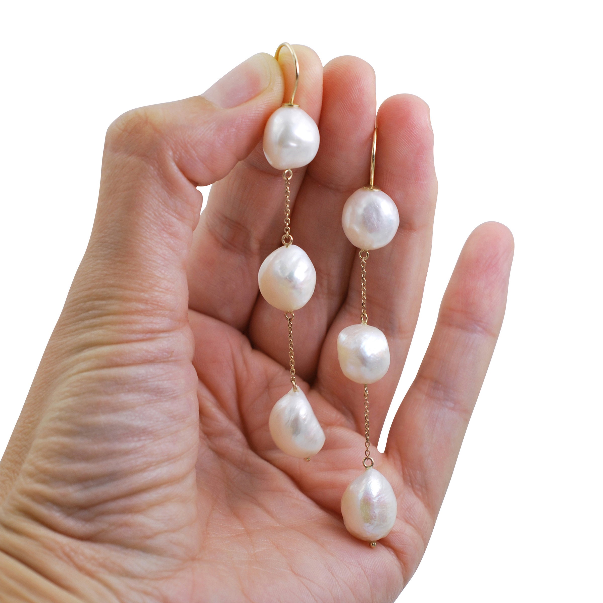 Pearl Drop Earrings III