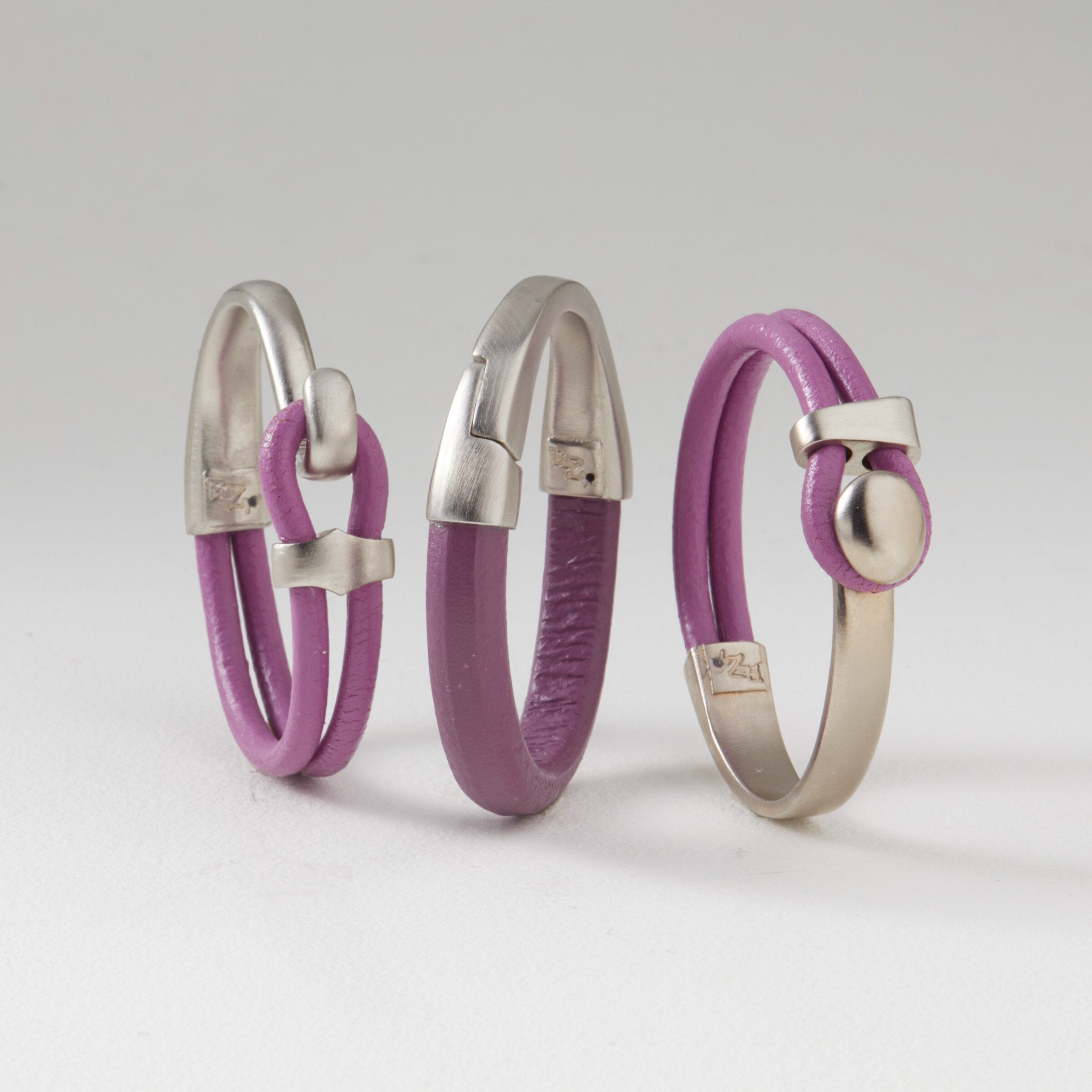 Plum/Silver Set of Three