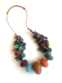 Bold Copal Bead Necklace