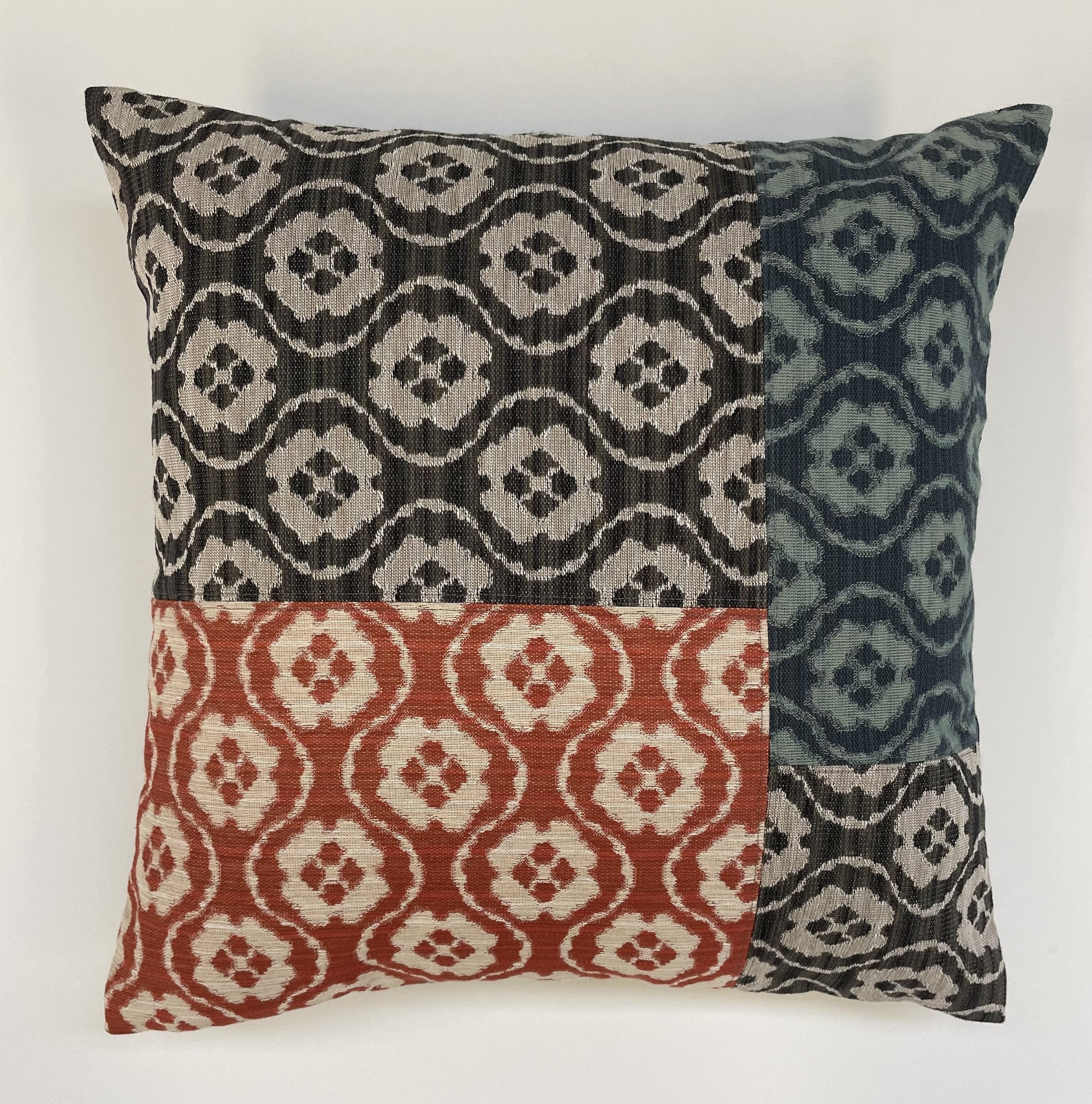 Three Color Medallion Pillow