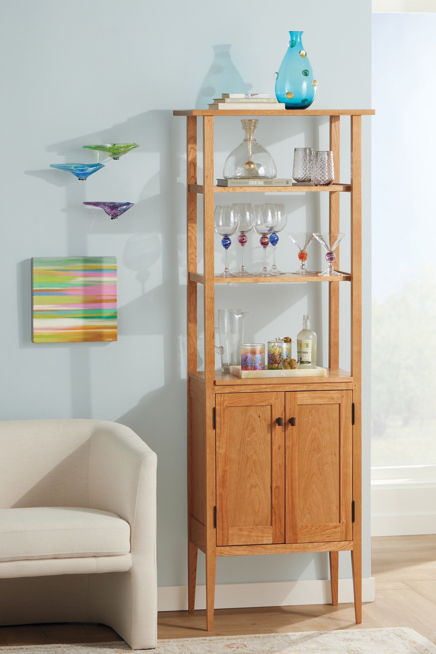 Tall Cherry Cabinet