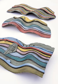 Bright Carved Wall Wave
