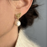 Winged Pearl Earrings