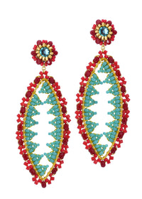 Turquoise Abstract Earrings