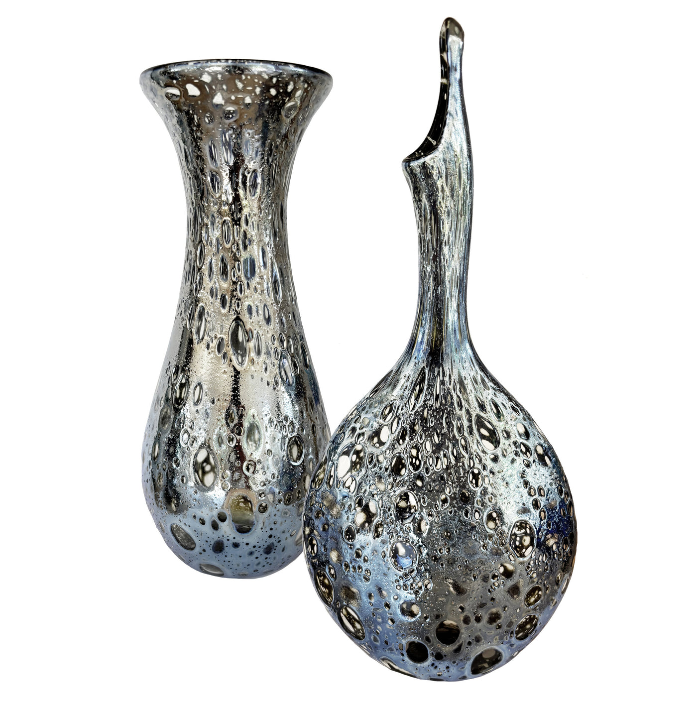 Silver Nebula Vase Series