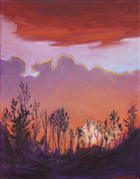 Sunset with Trees